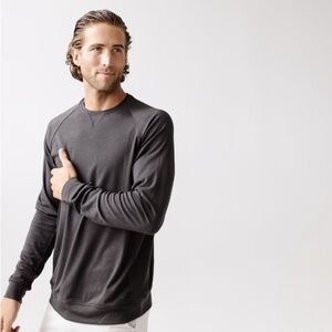 Cozy Earth Bamboo Pullover Crew in Charcoal Size XL